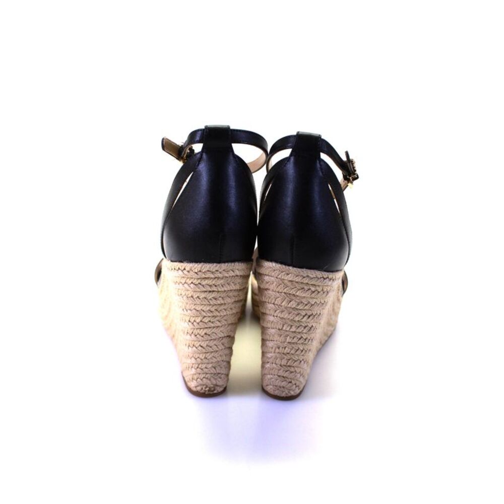Michael Michael Kors Womens KIMBERLY Espadrille Wedge Sandals Black Size 11 - Picture 3 of 6